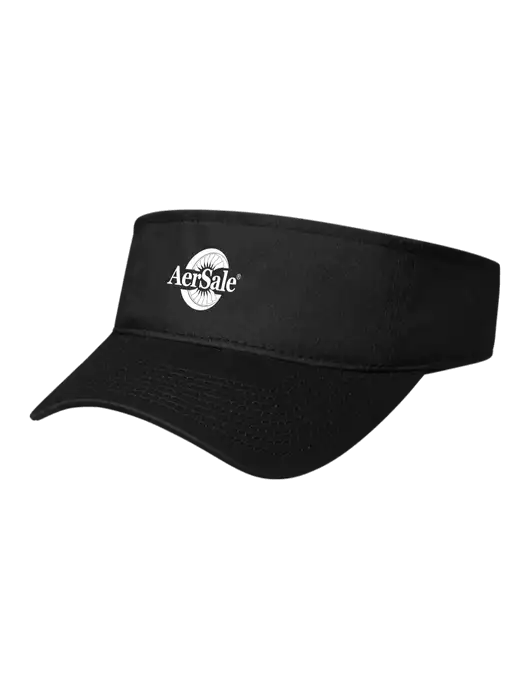 Black Cap Visor w/AerSale Logo