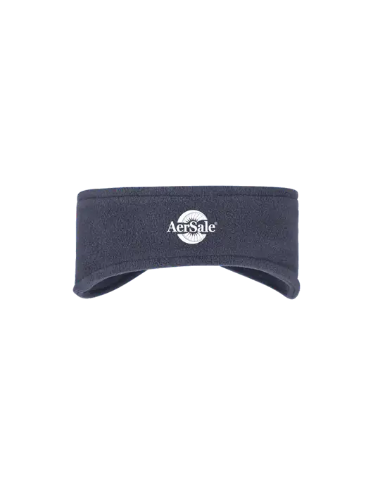 Navy Stretch Fleece Headband w/AerSale Logo