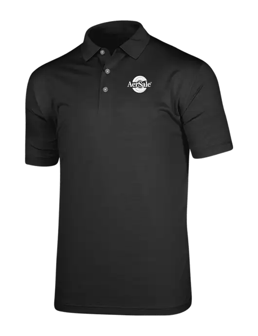 Callaway Vibrant Black Ventilated Polo w/AerSale Logo