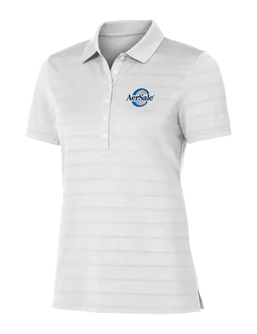 Callaway Womens Bright White Ventilated Polo w/AerSale Logo