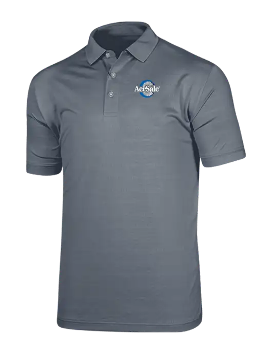Callaway Vibrant Light Grey Ventilated Polo w/AerSale Logo