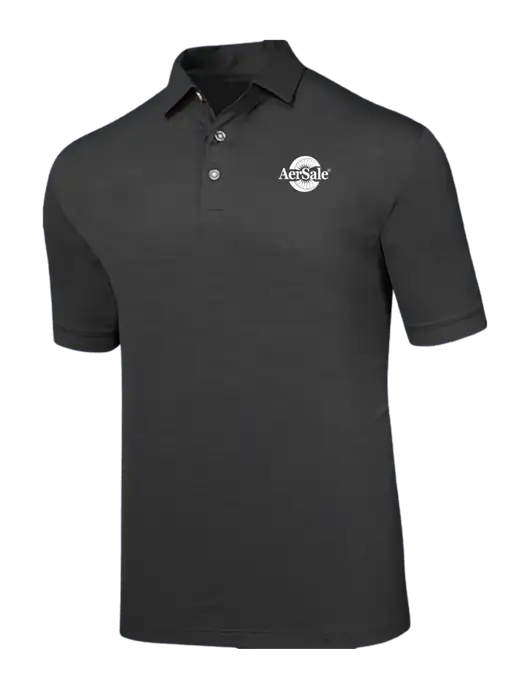 Callaway Black Fashion Tonal Polo w/AerSale Logo