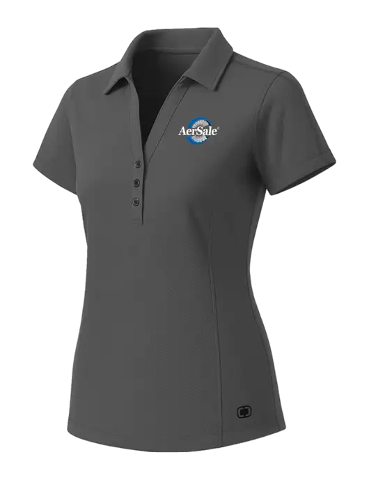 OGIO Womens Medium Grey ONYX Polo w/AerSale Logo