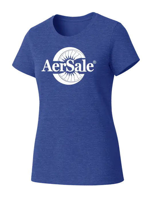 Womens Seriously Soft Royal Frost T-Shirt w/AerSale Logo