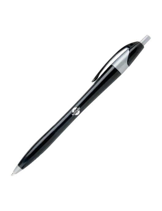 Novella Black/Silver Corporate Pen - Blue Ink w/AerSale Logo