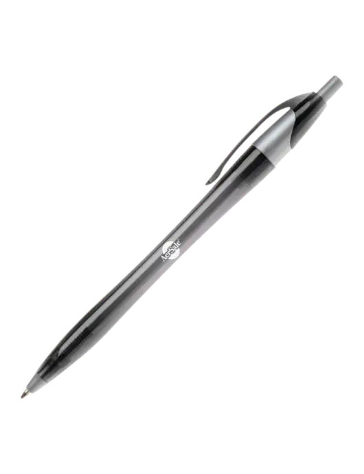 Novella Translucent Black/Silver Jewel Pen - Blue Ink w/AerSale Logo