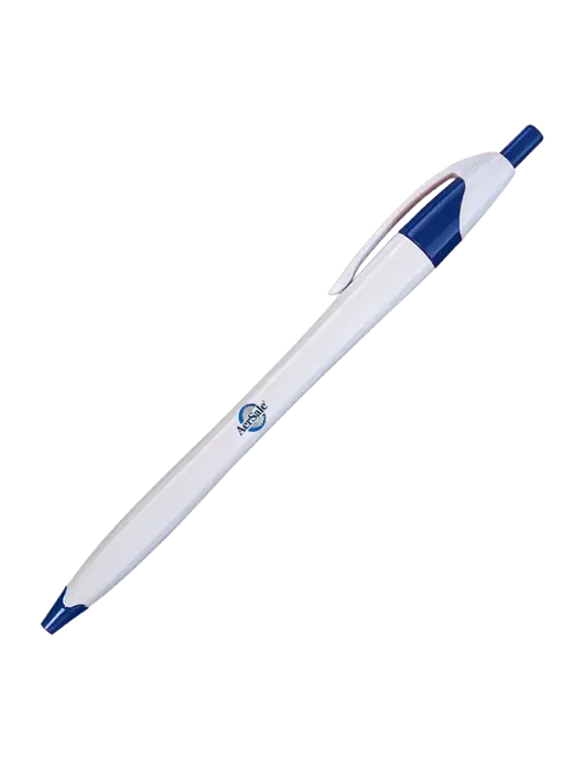 Novella White/Royal Classic Pen - Blue Ink w/AerSale Logo