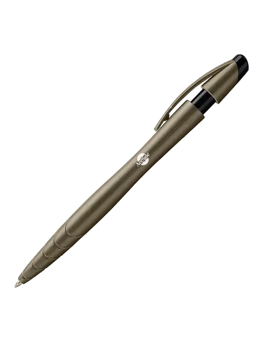 Awali Grey Metallic Pen - Black Ink w/AerSale Logo