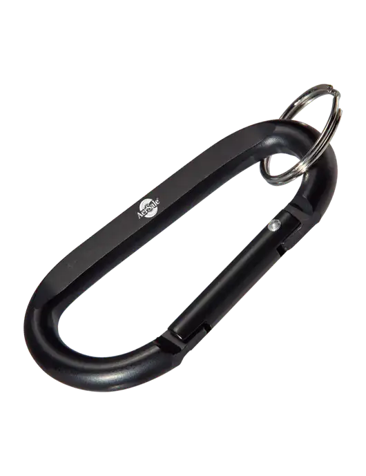 Black Carabiner & Key Ring w/AerSale Logo