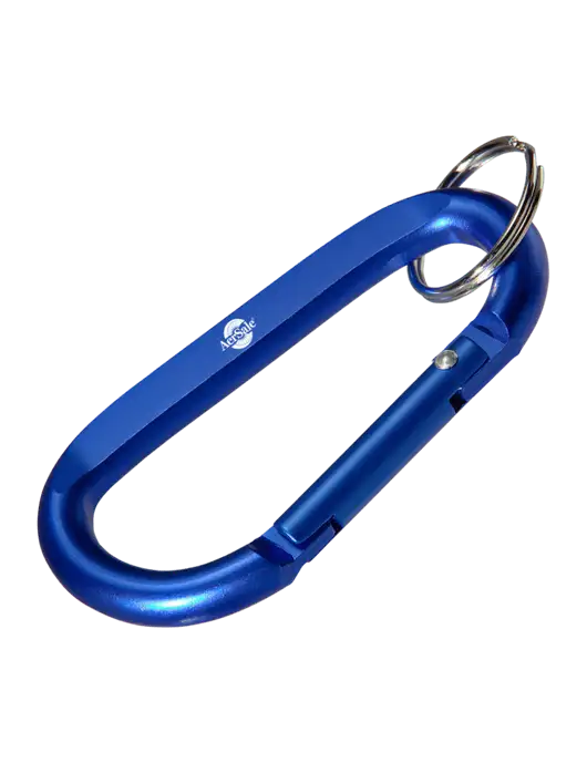 Blue Carabiner & Key Ring w/AerSale Logo