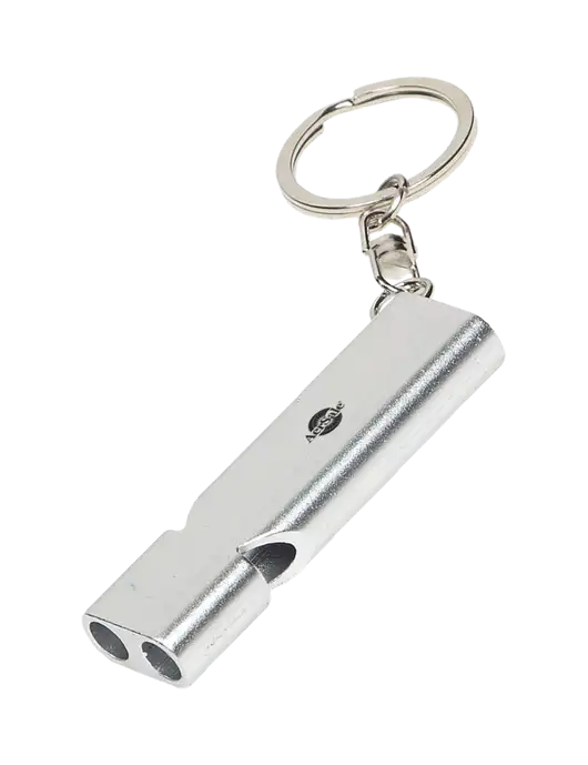 Quick Alert Silver Safety Whistle w/AerSale Logo