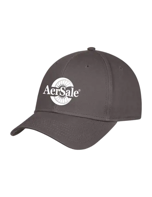 Charcoal Structured Cap Hook & Loop w/AerSale Logo