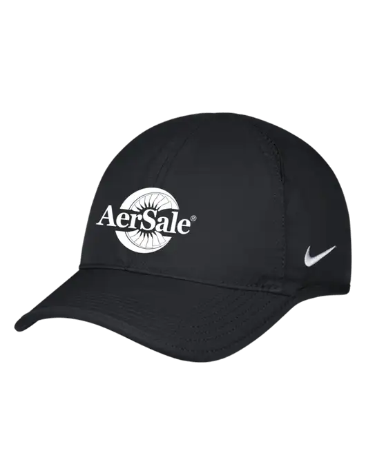 Nike Black Featherlight Cap w/AerSale Logo