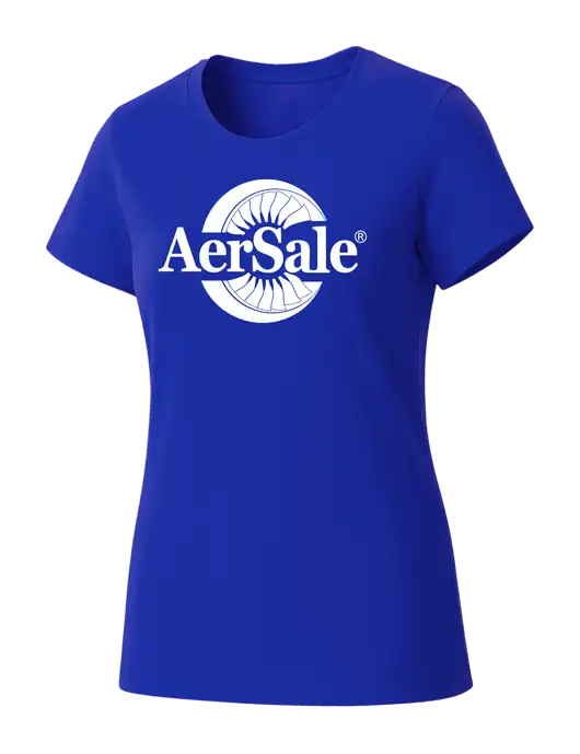 Womens Seriously Soft Royal T-Shirt w/AerSale Logo