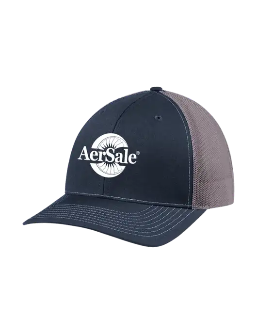 Richardson Adjustable Snapback Original 112 Trucker Cap Navy w/Charcoal Mesh w/AerSale Logo
