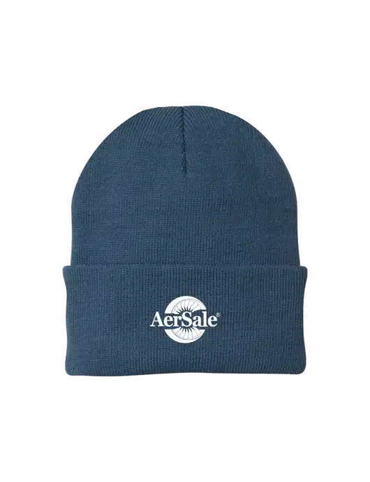 Dark Slate Knit Cap w/AerSale Logo
