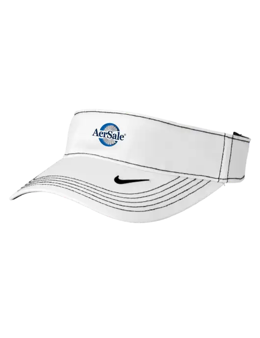 Nike White Dri-FIT Ace Visor w/AerSale Logo