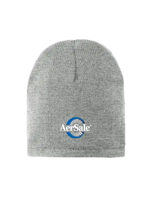 Dark Medium Grey Fleece-Lined Beanie Cap w/AerSale Logo