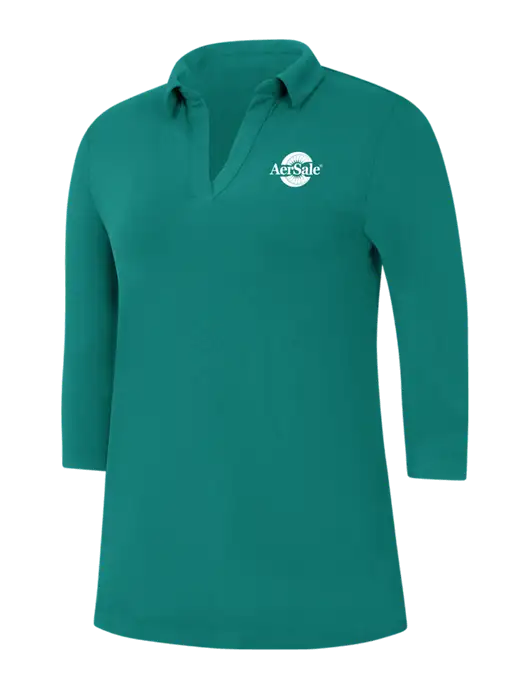 Womens Teal Luxe Knit Tunic w/AerSale Logo